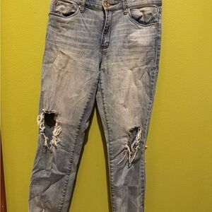 STS Blue Ripped Boyfriend Jeans in Light Blue